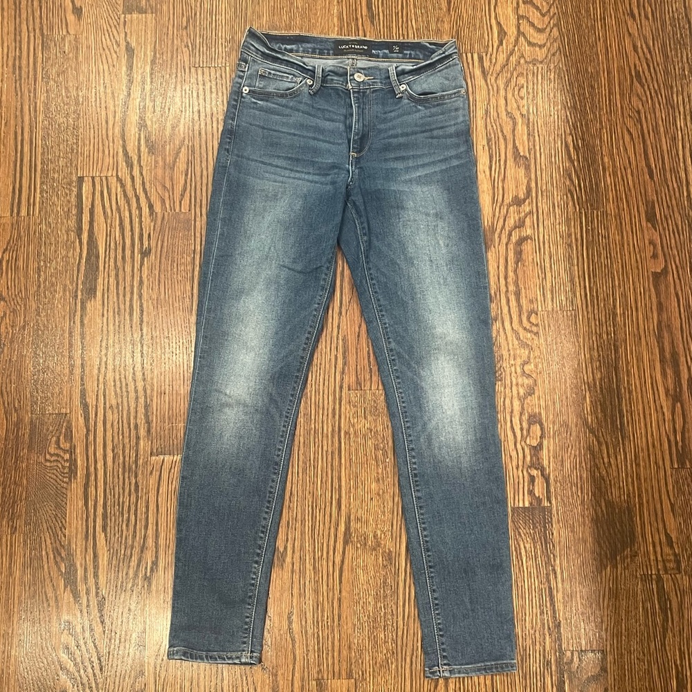 Lucky Brand Ankle Medium Wash Mid Rise Skinny Jeans